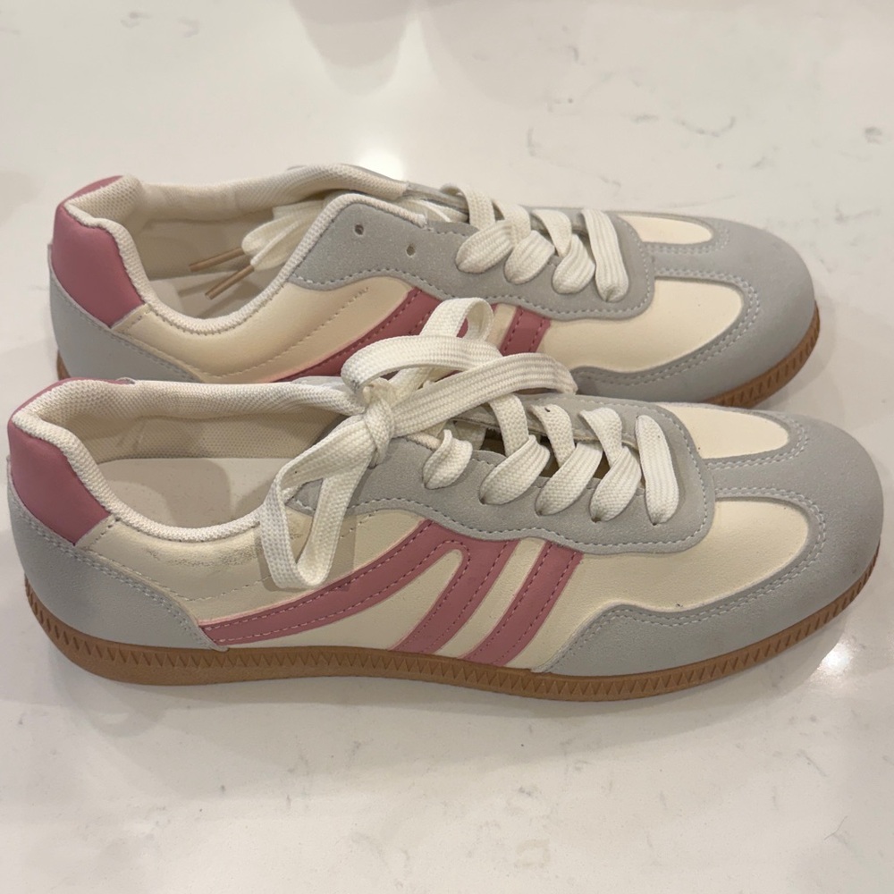 Stylish Pink and Gray Shoes
